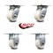 Service Caster 4 Inch Nylon Caster Set with Roller Bearings 2 Swivel 2 Rigid SCC-35S420-NYR-2-R-2 - alternate 2